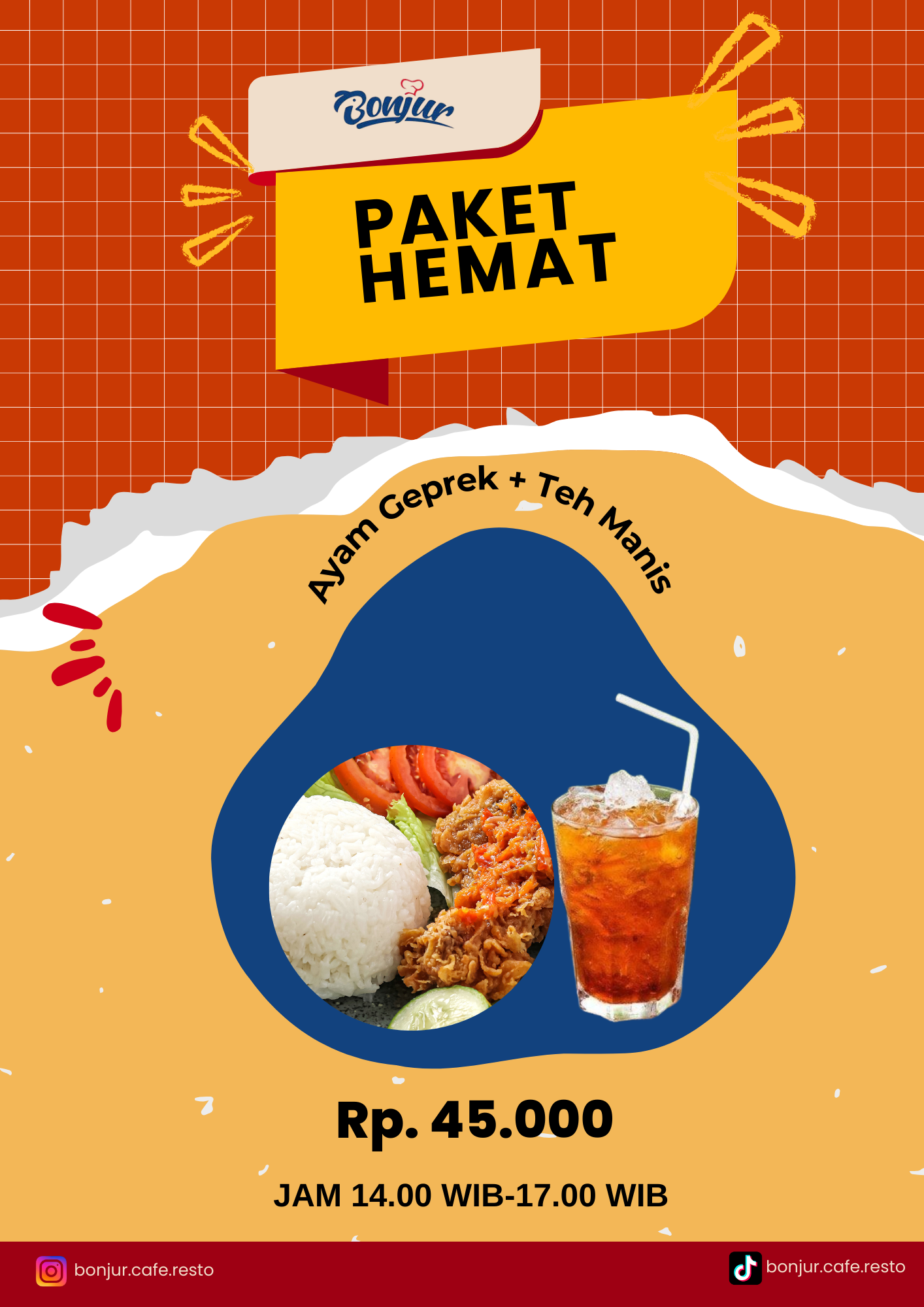 Paket Makan Hemat Bonjur Cafe & Resto